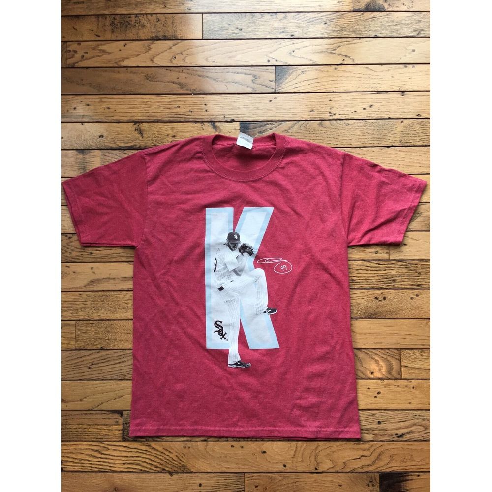 Chris Sale White Sox K Zone T-shirt Youth L- 2016 Season Red